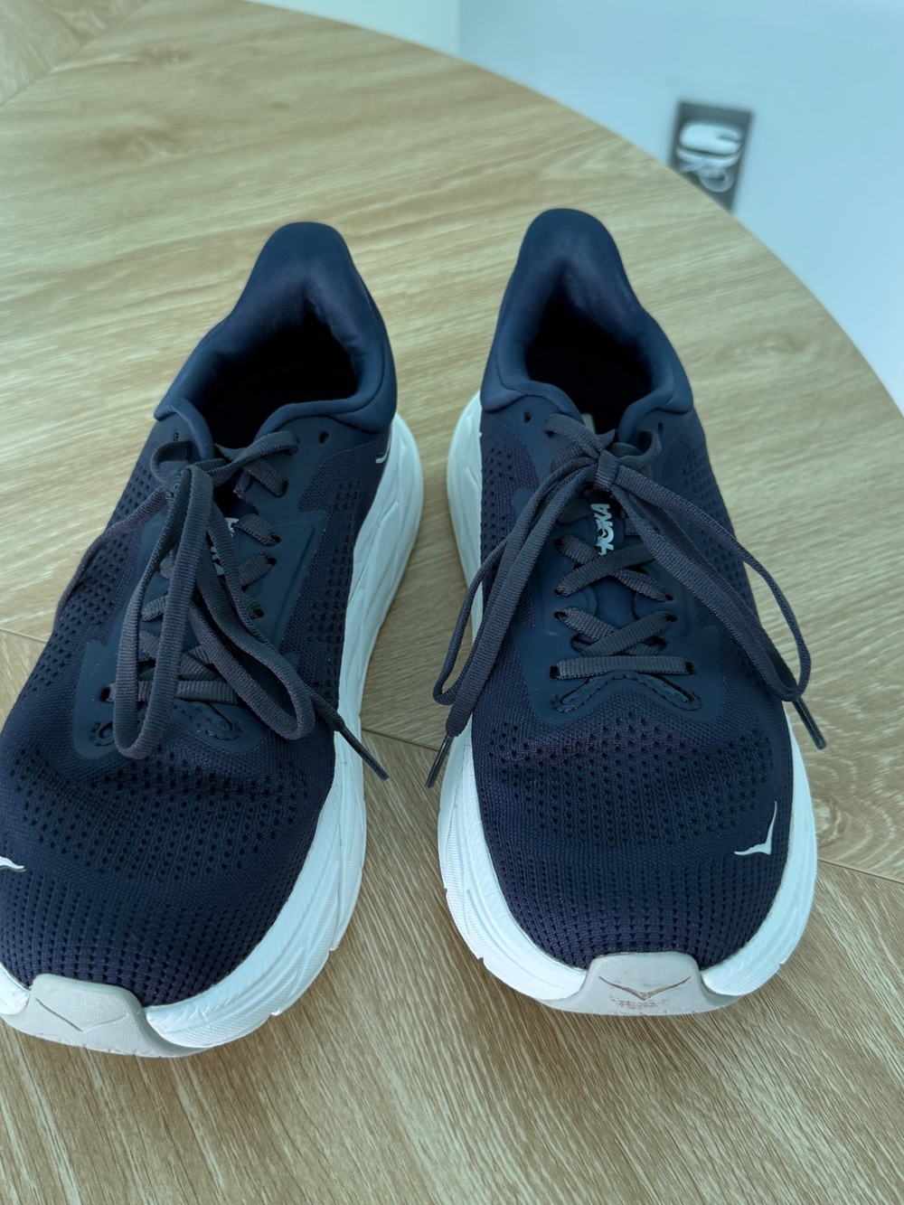 Hoka Men's Navy Athletic Sneakers with White Midsole